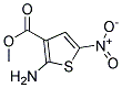 2-AMINO-5-NITROTHIOPHENE-3-CARBOXYLIC ACID METHYL ESTER Struktur