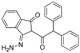 2-(Diphenylacetyl)indan-3-one-1-hydrazone Struktur