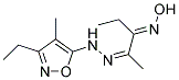 2,3-PENTANEDIONE2-((3-ETHYL-4-METHYL-5-ISOXAZOLYL)HYDRAZONE)3-OXIME Struktur