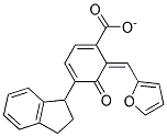 2-FURFURYLIDENE-3-OXO-4-INDANYLBENZOATE Struktur