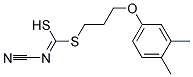 [2-(3,4-Dimethylphenoxy)ethyl]methyl-cyanocarbonimidodithioate Struktur