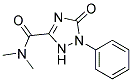 2,5-Dihydro-5-oxo-1-phenyl-1H-1,2,4-triazole-3-carboxylicaciddimethylamide Struktur