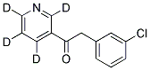 2-(3-CHLOROPHENYL)-1-(3-PYRIDINYL-D4)-1-ETHANONE Struktur