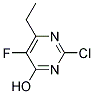 2-CHLORO-6-ETHYL-5-FLUORO-4-HYDROXYPYRIMIDINE Struktur