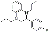 2-(4-FLUOROPHENYL)-1,2,3,4-TETRAHYDRO-1,4-DIPROPYLQUINOXALINE Struktur