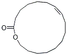 16-HYDROXY-7-HEXADECENOIC ACID OMEGA-LACTONE Struktur