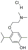 2-(6-HYDROXYTHYMOXY)ETHYLDIMETHYLAMINE HYDROCHLORIDE Struktur