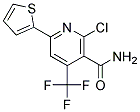 2-CHLORO-6-(2-THIENYL)-4-(TRIFLUOROMETHYL)NICOTINAMIDE, TECH Struktur