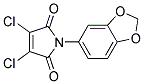 1-(1,3-BENZODIOXOL-5-YL)-3,4-DICHLORO-1H-PYRROLE-2,5-DIONE Struktur