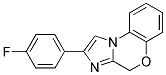 2-(4-FLUOROPHENYL)-4H-5-OXA-3,9B-DIAZACYCLOPENTA-[A]NAPHTHALENE Struktur