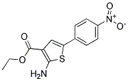 2-AMINO-5-(4-NITRO-PHENYL)-THIOPHENE-3-CARBOXYLICACID ETHYL ESTER Struktur