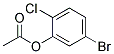 2-CHLORO-5-BROMOPHENYL ACETAT Struktur