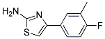 2-AMINO-4-(4-FLUORO-3-METHYLPHENYL)THIAZOL Struktur