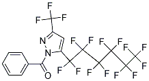 1-BENZOYL-5-(PERFLUORO-1-HEXYL)-3-(TRIFLUOROMETHYL)PYRAZOLE Struktur