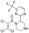 2,3,3-TRICHLORO-1-{[4-(TRIFLUOROMETHYL)PYRIMIDIN-2-YL]PIPERAZIN-1-YL}PROP-2-EN-1-ONE Struktur