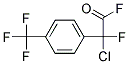 2-CHLORO-2-FLUORO-2-[4-(TRIFLUOROMETHYL)PHENYL]ACETYL FLUORID Struktur