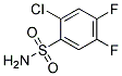 2-CHLORO-4,5-DIFLUOROBENZENESULPHONAMID Struktur