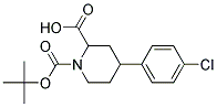 1-(TERT-BUTOXYCARBONYL)-4-(4-CHLOROPHENYL)PIPERIDINE-2-CARBOXYLIC ACID Struktur