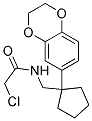 2-CHLORO-N-[[1-(2,3-DIHYDRO-1,4-BENZODIOXIN-6-YL)CYCLOPENTYL]METHYL]ACETAMIDE Struktur