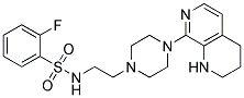 2-FLUORO-N-(2-[4-(1,2,3,4-TETRAHYDRO-1,7-NAPHTHYRIDIN-8-YL)PIPERAZIN-1-YL]ETHYL)BENZENESULFONAMIDE Struktur