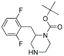 2-(2,6-DIFLUORO-BENZYL)-PIPERAZINE-1-CARBOXYLIC ACID TERT-BUTYL ESTER Struktur