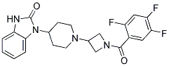 1-(1-[1-(2,4,5-TRIFLUOROBENZOYL)AZETIDIN-3-YL]PIPERIDIN-4-YL)-1,3-DIHYDRO-2H-BENZIMIDAZOL-2-ONE Struktur