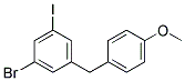 1-BROMO-3-IODO-5-(4-METHOXY-BENZYL)-BENZENE Struktur