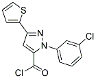 2-(3-CHLORO-PHENYL)-5-THIOPHEN-2-YL-2H-PYRAZOLE-3-CARBONYL CHLORIDE Struktur