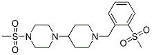 1-(METHYLSULFONYL)-4-(1-[2-(METHYLSULFONYL)BENZYL]PIPERIDIN-4-YL)PIPERAZINE Struktur