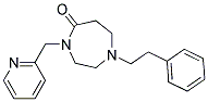 1-(2-PHENYLETHYL)-4-(PYRIDIN-2-YLMETHYL)-1,4-DIAZEPAN-5-ONE Struktur