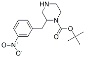 2-(3-NITRO-BENZYL)-PIPERAZINE-1-CARBOXYLIC ACID TERT-BUTYL ESTER Struktur