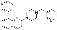 2-[4-(PYRIDIN-3-YLMETHYL)PIPERAZIN-1-YL]-8-PYRIMIDIN-5-YLQUINOLINE Struktur