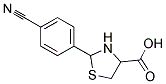 2-(4-CYANO-PHENYL)-THIAZOLIDINE-4-CARBOXYLIC ACID Struktur