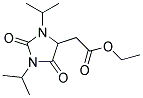 (1,3-DIISOPROPYL-2,5-DIOXO-IMIDAZOLIDIN-4-YL)-ACETIC ACID ETHYL ESTER Struktur