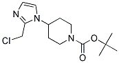 1-BOC-4-(2-CHLOROMETHYLIMIDAZOL-1-YL)PIPERIDINE Struktur