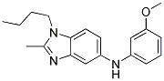 (1-BUTYL-2-METHYL-1H-BENZOIMIDAZOL-5-YL)-(3-METHOXY-PHENYL)-AMINE Struktur