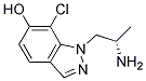 1-((S)-2-AMINO-PROPYL)-7-CHLORO-1H-INDAZOL-6-OL Struktur