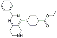 1-(2-PHENYL-5,6,7,8-TETRAHYDRO-PYRIDO[4,3-D]PYRIMIDIN-4-YL)-PIPERIDINE-4-CARBOXYLIC ACID ETHYL ESTER Struktur