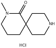 2-METHYL-2,9-DIAZASPIRO[5.5]UNDECAN-1-ONE HYDROCHLORIDE Struktur