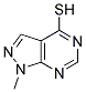 1-METHYL-1H-PYRAZOLO[3,4-D]PYRIMIDINE-4-THIOL Struktur