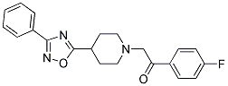 1-(4-FLUOROPHENYL)-2-[4-(3-PHENYL-1,2,4-OXADIAZOL-5-YL)PIPERIDIN-1-YL]ETHANONE Struktur