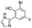 2-BROMO-4-FLUORO-6-(1H-IMIDAZOL-2-YL)-PHENOL Struktur