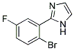 2-(2-BROMO-5-FLUORO-PHENYL)-1H-IMIDAZOLE Struktur