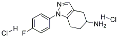 1-(4-FLUOROPHENYL)-4,5,6,7-TETRAHYDRO-1H-INDAZOL-5-AMINE DIHYDROCHLORIDE Struktur