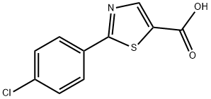 2-(4-CHLORO-PHENYL)-THIAZOLE-5-CARBOXYLIC ACID Struktur