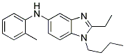 (1-BUTYL-2-ETHYL-1H-BENZOIMIDAZOL-5-YL)-O-TOLYL-AMINE Struktur