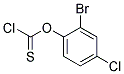 2-BROMO-4-CHLOROPHENYL CHLOROTHIOFORMATE Struktur