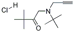 1-[TERT-BUTYL(2-PROPYNYL)AMINO]-3,3-DIMETHYL-2-BUTANONE HYDROCHLORIDE Struktur