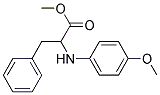 2-(4-METHOXY-PHENYLAMINO)-3-PHENYL-PROPIONIC ACID METHYL ESTER Struktur