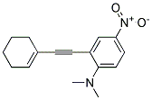 (2-CYCLOHEX-1-ENYLETHYNYL-4-NITRO-PHENYL)-DIMETHYL-AMINE Struktur